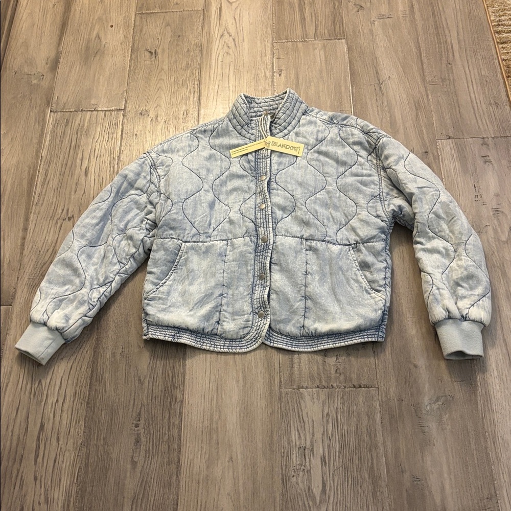 Blank NYC Light Blue Quilted Jacket